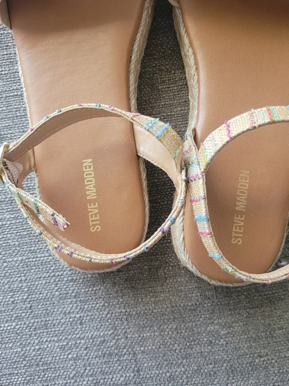 Steve Madden J-Coast Espadrille Platform Sandals Size 5
